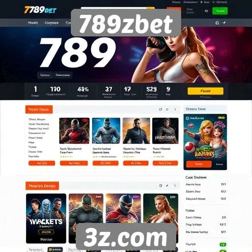 Interface do site 789zbet é intuitiva e acessível